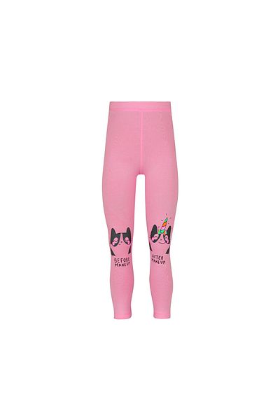 LOVETTI Girl - PinK Make Up Cat Printed Seasonal Tights
