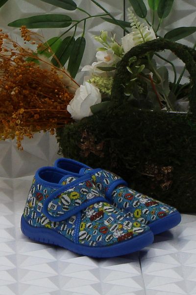 fort Sly 8334 Blue Grădiniță Creșă Acasă Băieți Papuci Pantofi