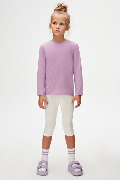 LOVETTI Μακρυμάνικο μπλουζάκι Lilac Basic Unisex Παιδικό Εποχιακό με λαιμόκοψη