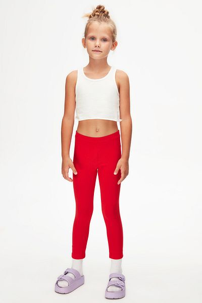 LOVETTI light Red Winter leggings for Girls - Basic Model