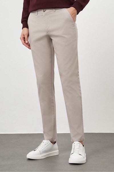 Morven Men's Stone Chino Dynamic Fit Trousers