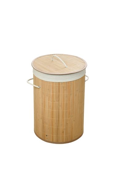 HONEYBEE سلة غسيل من الخيزران بمقبض 50 × 35 سم 237313
