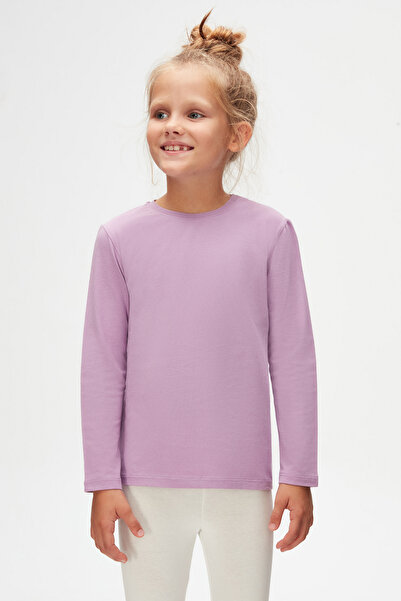 LOVETTI Μακρυμάνικο μπλουζάκι Lilac Basic Unisex Παιδικό Εποχιακό με λαιμόκοψη