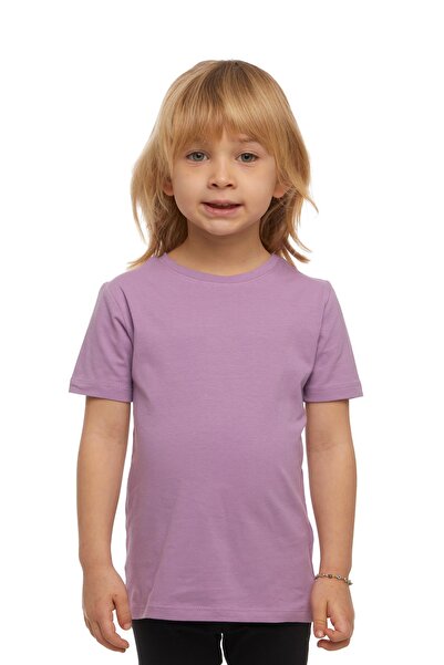 LOVETTI UniSex KidS T-Shirt - Lilac BaSic, Crew Neck, Short Sleeve