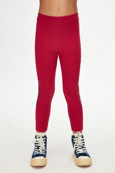 LOVETTI New York Printed Plum Girl's Winter Leggings - Raster