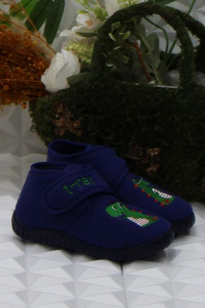 fort Sly 8332 Navy Blue Νηπιαγωγείο Νηπιαγωγείο Σπίτι Αγόρια Παντόφλες Παπούτσια