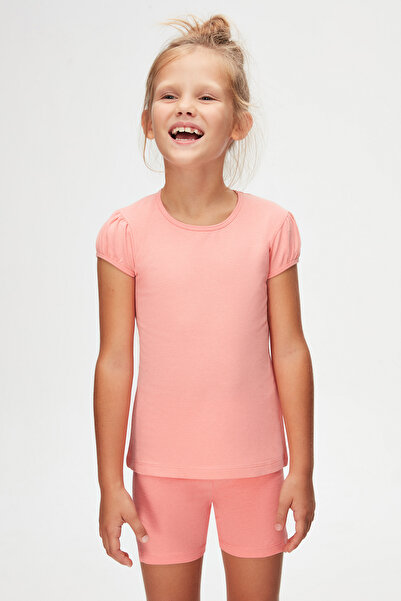 LOVETTI Salmon Basic για κορίτσια - Μπλουζάκι με λαιμόκοψη και καρπούζι