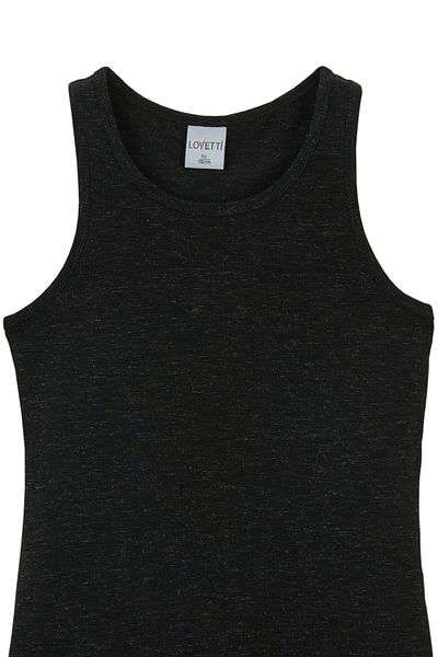 LOVETTI Black Nope Basic Girls' Swimming Undershirt
