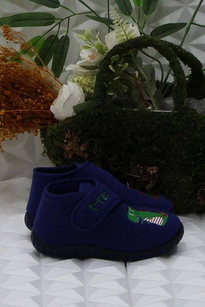 fort Sly 8332 Navy Blue Νηπιαγωγείο Νηπιαγωγείο Σπίτι Αγόρια Παντόφλες Παπούτσια