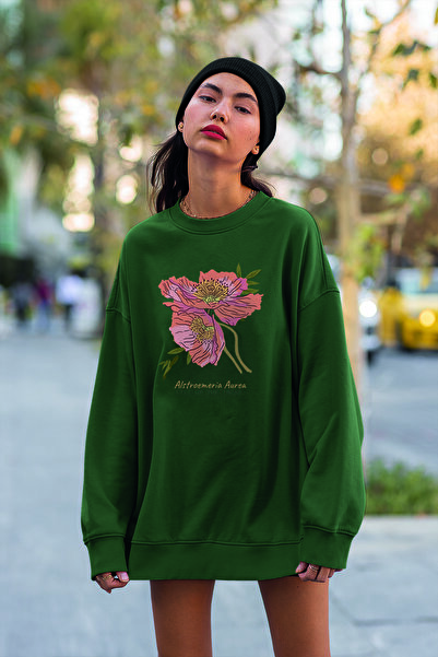 MYADA Nova sezonska majica Flower Štampano Oversize kroj 22965