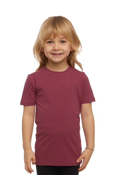 LOVETTI UniSex KidS T-Shirt - Light Plum, Crew Neck, Short Sleeve