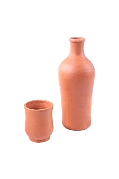 ELİZİ Heat-Resistant and Durable Clay Bottle and Cup Set
