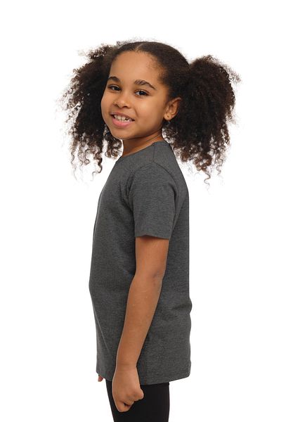 LOVETTI UniSex KidS T-Shirt - Dark Gray, Crew Neck, Short Sleeve