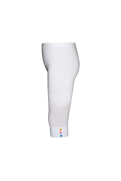 LOVETTI White ButtoneD Knee-length Capri for Girls