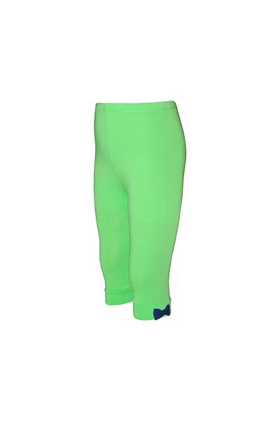 LOVETTI Light Green Girl's Tights - CApri with Bow And Below the Knee