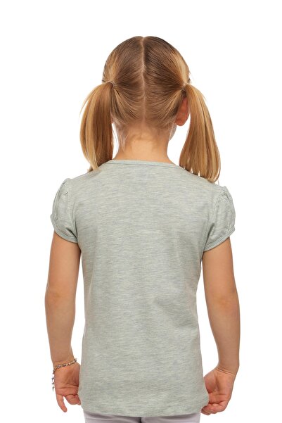 LOVETTI Light Green MelAnge Girl'S T-Shirt - Null CollAr, WAtermelon Sleeve