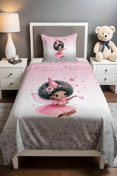 EVPANYA Zenci Peri Kızı Desenli Pike Seti