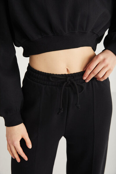 GRIMELANGE Γυναικείο φούτερ AMY 100% οργανικό βαμβάκι μαύρο