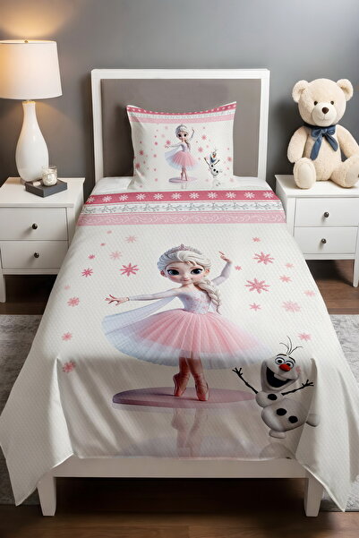 EVPANYA Pembe Balerin Elsa Desenli Pike Seti