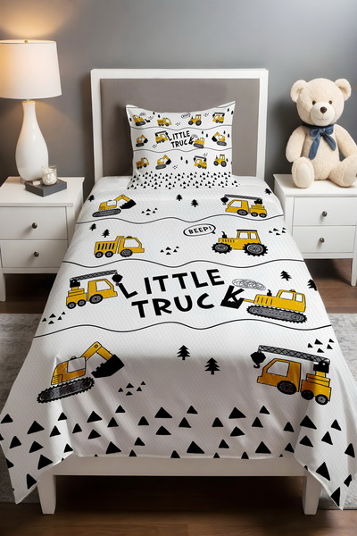EVPANYA Littler Truck Patterned Pique Set