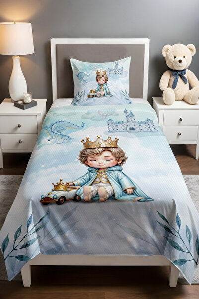 EVPANYA Uyuyan Arabalı Prens  Desenli Pike Seti