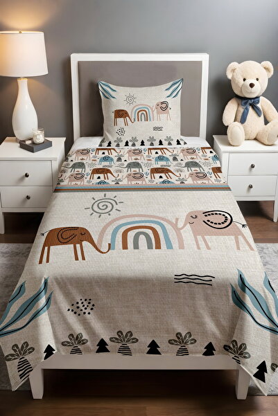 EVPANYA Antique Line Safari Patterned Pique Set