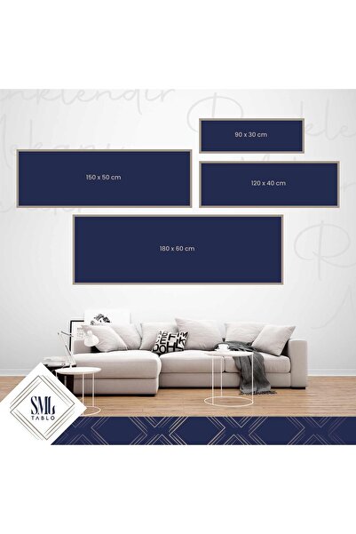 SML TABLO Son Akşam Yemeği Jesus Leonardo Da Vinci Hz Isa Ve Havariler 12 Havari Panoramik Yatay Kanvas Tablo