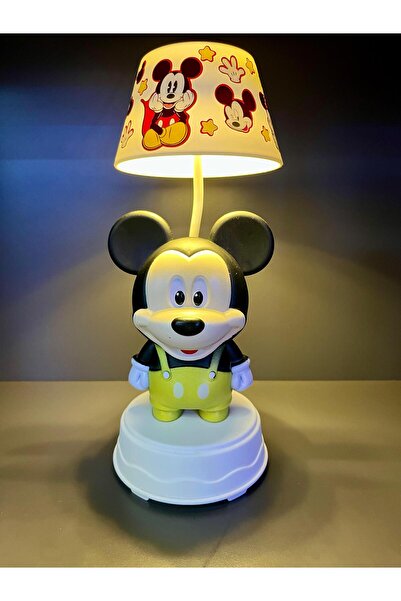doğan hediyelik 3 Kademeli Led Işıklı Şarjlı Çocuk Masa Gece Lambası Abajür - Kuromi Hello Kitty Mickey Mouse