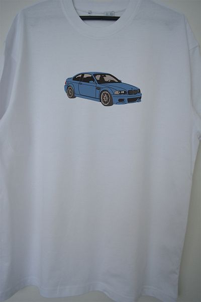 EldenStitch Tricou oversize unisex brodat Bmw E46