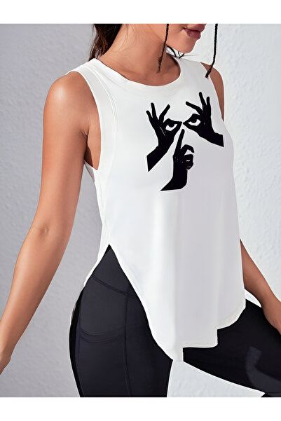 CDA Αθλητικό γυναικείο μπλουζάκι Shhsh White