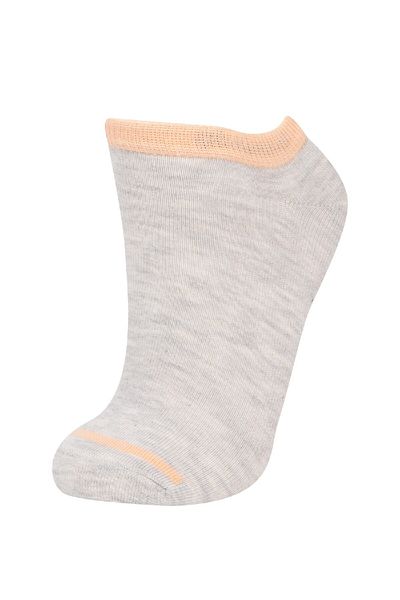 DeFacto Women's 3-Piece Cotton Booties Socks C6373Axns