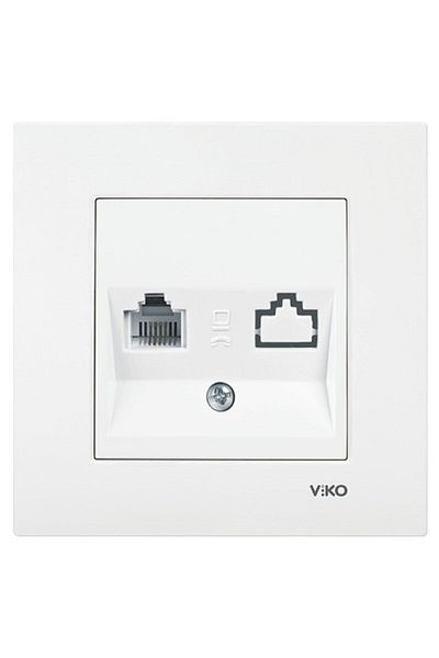 VİKO Viko Karre Numeris Telephone Socket Frame Cream