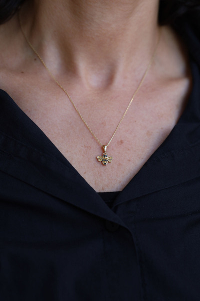 Yenigün Kuyumculuk 14 Ayar Altın Arı Kolye