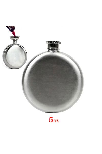 BGA 5 oz Stainless Steel Flask - Outdoor Camping Pocket