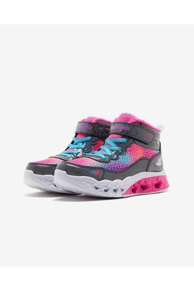 SKECHERS Flutter Heart Lights - Simple Büyük Kız Çocuk Lacivert Işıklı Bot 302677l Nvmt