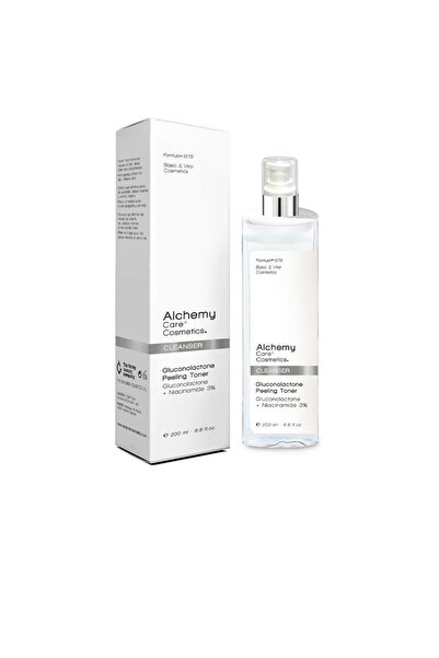 ALCHEMY Reiniger Gluconolacton Peeling Toner Pflege Kosmetik 200 ml