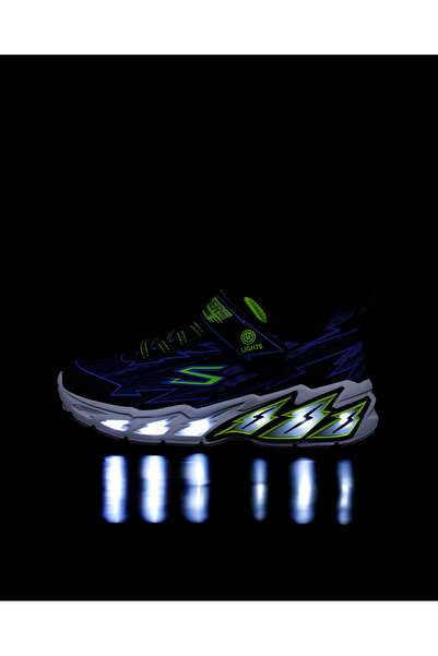 SKECHERS LİGHT STORM 2.0 - BOLT-BRİGHTS Büyük Erkek Çocuk Siyah Işıklı Spor Ayakkabı 400149L BKBL