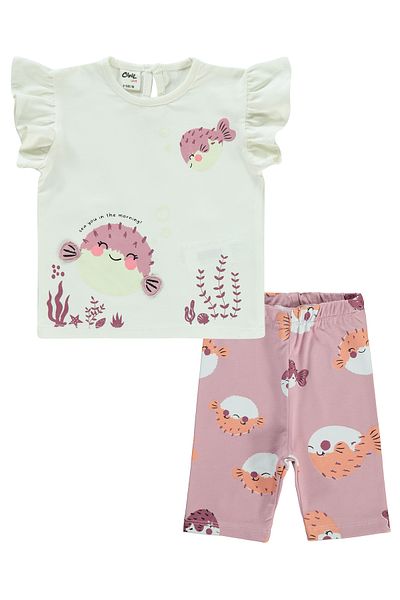 Civil Baby 6-18 Months Baby Girl Ecru Suit Set