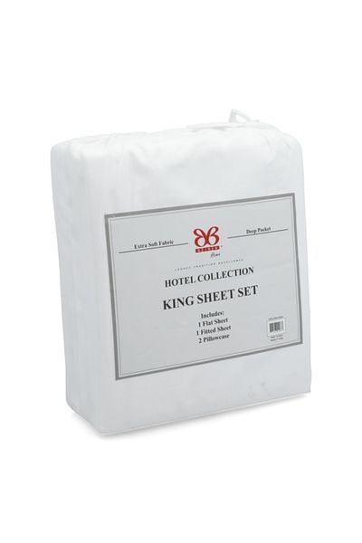 Bibb Home Hotel Collection Extra Soft Fabric Bed Sheet Set