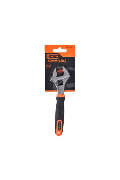 Tactix Chrome-Vanadium Wrench with Ergonomic Handle 6inch