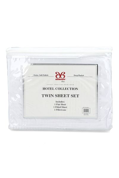 Bibb Home Hotel Collection Extra Soft Fabric Twin Size Sheet Set