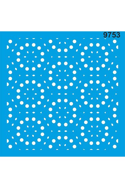 StencilSepeti Geometric Stencil - 50X50 Size Painting Template
