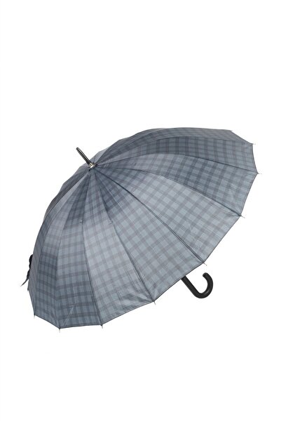 Marlux Rst Açık Lacivert Ekose Fiber 16 Telli Erkek Baston Şemsiye M21marrst0...