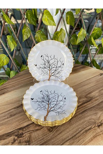 GÜRCÜGLASS طبق حلوى على شكل شجرة مكون من 6 قطع