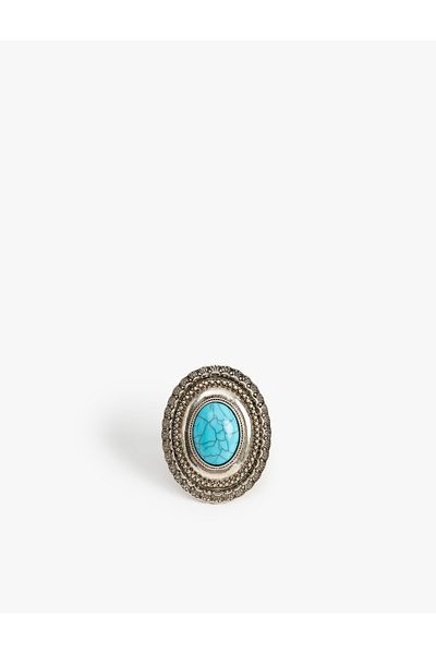 Koton Stone Detailed Oval Ring
