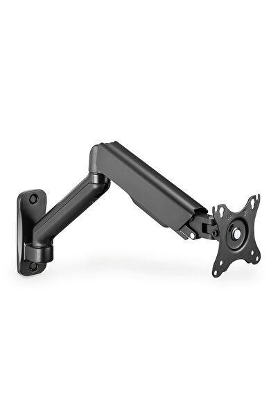 Digitus Tekli, gaz basınçlı yaya sahip duvar tipi monitör tutucu 32", maksimum 9 kg, siyah