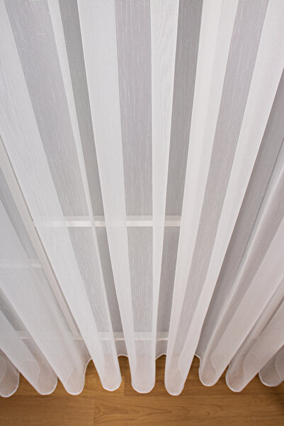 Emes Sık Pileli Kırışmaz Keten Tül Perde - Düz ve TT Zemin Tasarımıyla Şık ve...