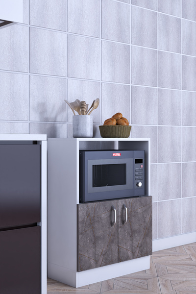 moka park avm 2 Kapaklı Geniş Raflı Çok Amaçlı Mikrodalga Fırın Dolabı