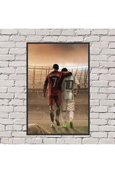 Pi Dekorasyon Ronaldo Messı Baskılı Tablo