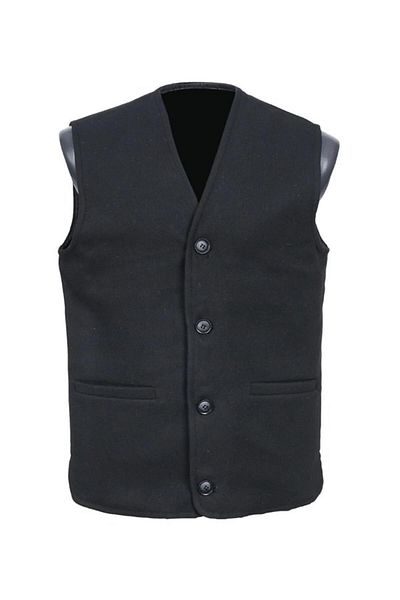 BYBEYEMS GİYİM Black V-Neck Cashmere Men's Vest